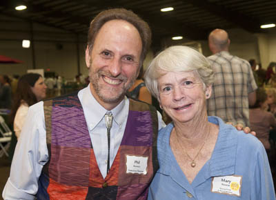 Phil with Mary Nourse, board member