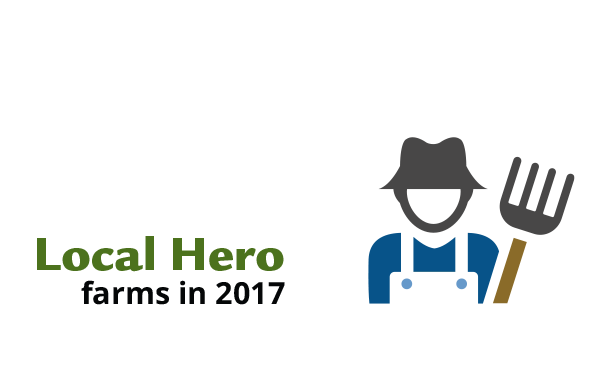 274 local hero farms in 2017