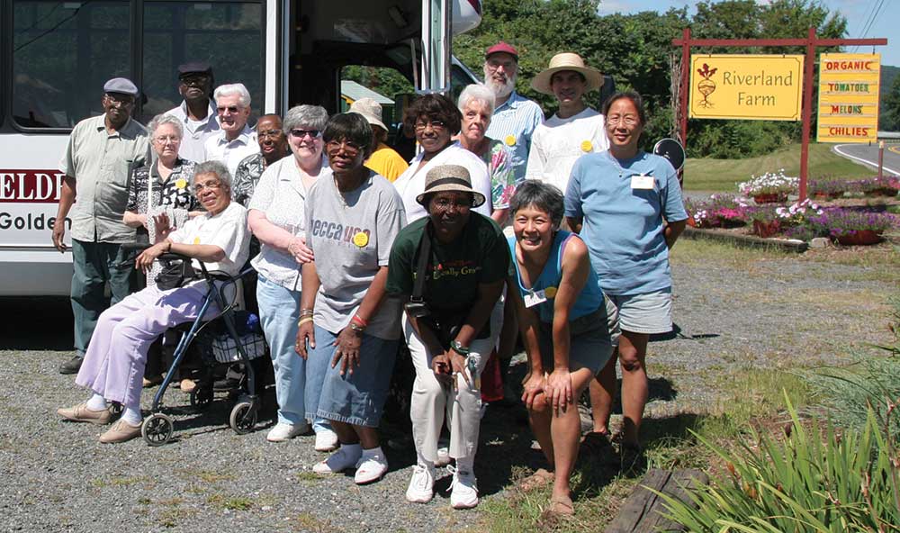 Holyoke Senior Center participants visit Riverland Farm, Sunderland, CISA photo