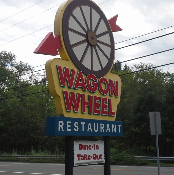 wagon wheel sign